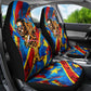 DR Congo Patrice Lumumba Football Victory Car Seat Cover African Pride Leopard And Flag