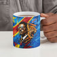 DR Congo Patrice Lumumba Football Victory Ceramic Mug African Pride Leopard And Flag