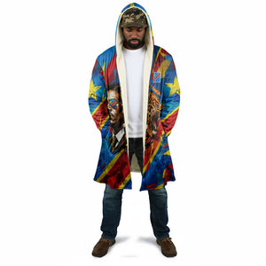 DR Congo Patrice Lumumba Football Victory Cloak African Pride Leopard And Flag
