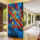 DR Congo Patrice Lumumba Football Victory Door Cover African Pride Leopard And Flag