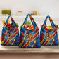 DR Congo Patrice Lumumba Football Victory Grocery Bag African Pride Leopard And Flag