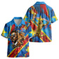 DR Congo Patrice Lumumba Football Victory Kid Hawaiian Shirt African Pride Leopard And Flag