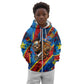 DR Congo Patrice Lumumba Football Victory Kid Hoodie African Pride Leopard And Flag