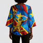 DR Congo Patrice Lumumba Football Victory Kimono Sleeve Blouse African Pride Leopard And Flag