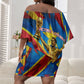 DR Congo Patrice Lumumba Football Victory Off Shoulder Short Dress African Pride Leopard And Flag