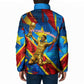 DR Congo Patrice Lumumba Football Victory Padded Jacket African Pride Leopard And Flag