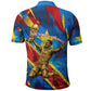 DR Congo Patrice Lumumba Football Victory Polo Shirt African Pride Leopard And Flag