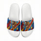 DR Congo Patrice Lumumba Football Victory Slide Sandals African Pride Leopard And Flag