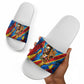DR Congo Patrice Lumumba Football Victory Slide Sandals African Pride Leopard And Flag