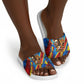 DR Congo Patrice Lumumba Football Victory Slide Sandals African Pride Leopard And Flag