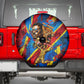 DR Congo Patrice Lumumba Football Victory Spare Tire Cover African Pride Leopard And Flag