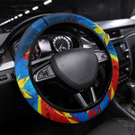 DR Congo Patrice Lumumba Football Victory Steering Wheel Cover African Pride Leopard And Flag