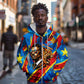 DR Congo Patrice Lumumba Football Victory Zip Hoodie African Pride Leopard And Flag