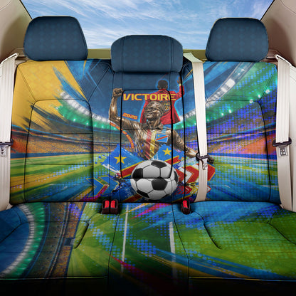 DR Congo Patrice Lumumba Back Car Seat Cover Kinshasa Stadium Flag - King Of Kinshasa Football