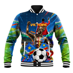 DR Congo Patrice Lumumba Baseball Jacket Kinshasa Stadium Flag - King Of Kinshasa Football