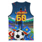 DR Congo Patrice Lumumba Basketball Jersey Kinshasa Stadium Flag - King Of Kinshasa Football