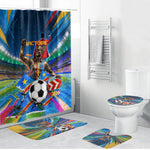 DR Congo Patrice Lumumba Bathroom Set Kinshasa Stadium Flag - King Of Kinshasa Football