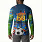 DR Congo Patrice Lumumba Button Sweatshirt Kinshasa Stadium Flag - King Of Kinshasa Football
