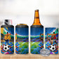 DR Congo Patrice Lumumba 4 in 1 Can Cooler Tumbler Kinshasa Stadium Flag - King Of Kinshasa Football