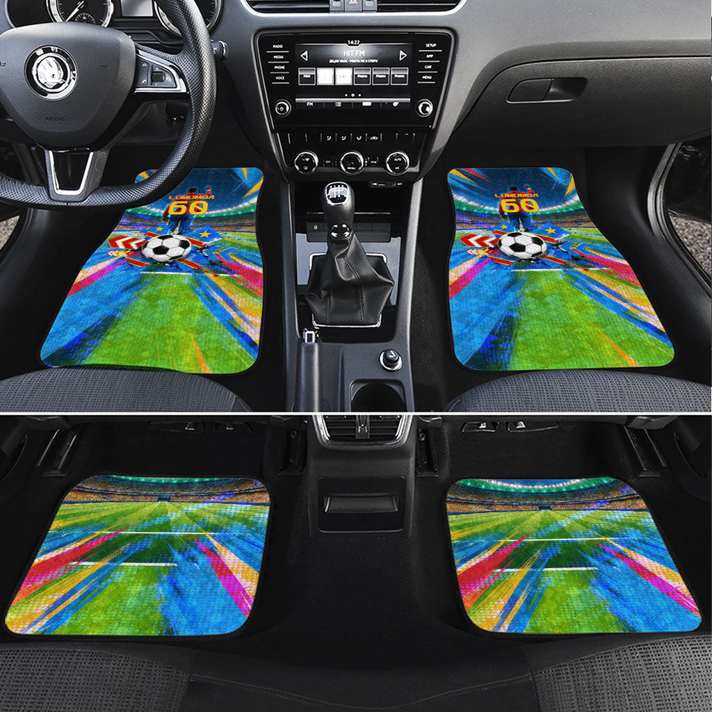 DR Congo Patrice Lumumba Car Mats Kinshasa Stadium Flag - King Of Kinshasa Football
