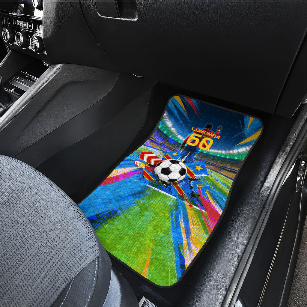 DR Congo Patrice Lumumba Car Mats Kinshasa Stadium Flag - King Of Kinshasa Football