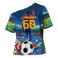 DR Congo Patrice Lumumba Cross Shoulder Shirt Kinshasa Stadium Flag - King Of Kinshasa Football
