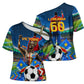 DR Congo Patrice Lumumba Cross Shoulder Shirt Kinshasa Stadium Flag - King Of Kinshasa Football
