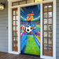 DR Congo Patrice Lumumba Door Cover Kinshasa Stadium Flag - King Of Kinshasa Football