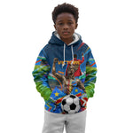 DR Congo Patrice Lumumba Kid Hoodie Kinshasa Stadium Flag - King Of Kinshasa Football