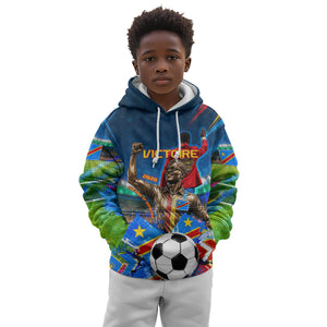 DR Congo Patrice Lumumba Kid Hoodie Kinshasa Stadium Flag - King Of Kinshasa Football
