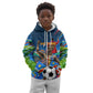 DR Congo Patrice Lumumba Kid Hoodie Kinshasa Stadium Flag - King Of Kinshasa Football