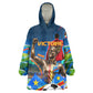 DR Congo Patrice Lumumba Kid Wearable Blanket Hoodie Kinshasa Stadium Flag - King Of Kinshasa Football