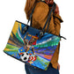 DR Congo Patrice Lumumba Leather Tote Bag Kinshasa Stadium Flag - King Of Kinshasa Football