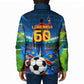 DR Congo Patrice Lumumba Padded Jacket Kinshasa Stadium Flag - King Of Kinshasa Football