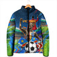 DR Congo Patrice Lumumba Padded Jacket Kinshasa Stadium Flag - King Of Kinshasa Football