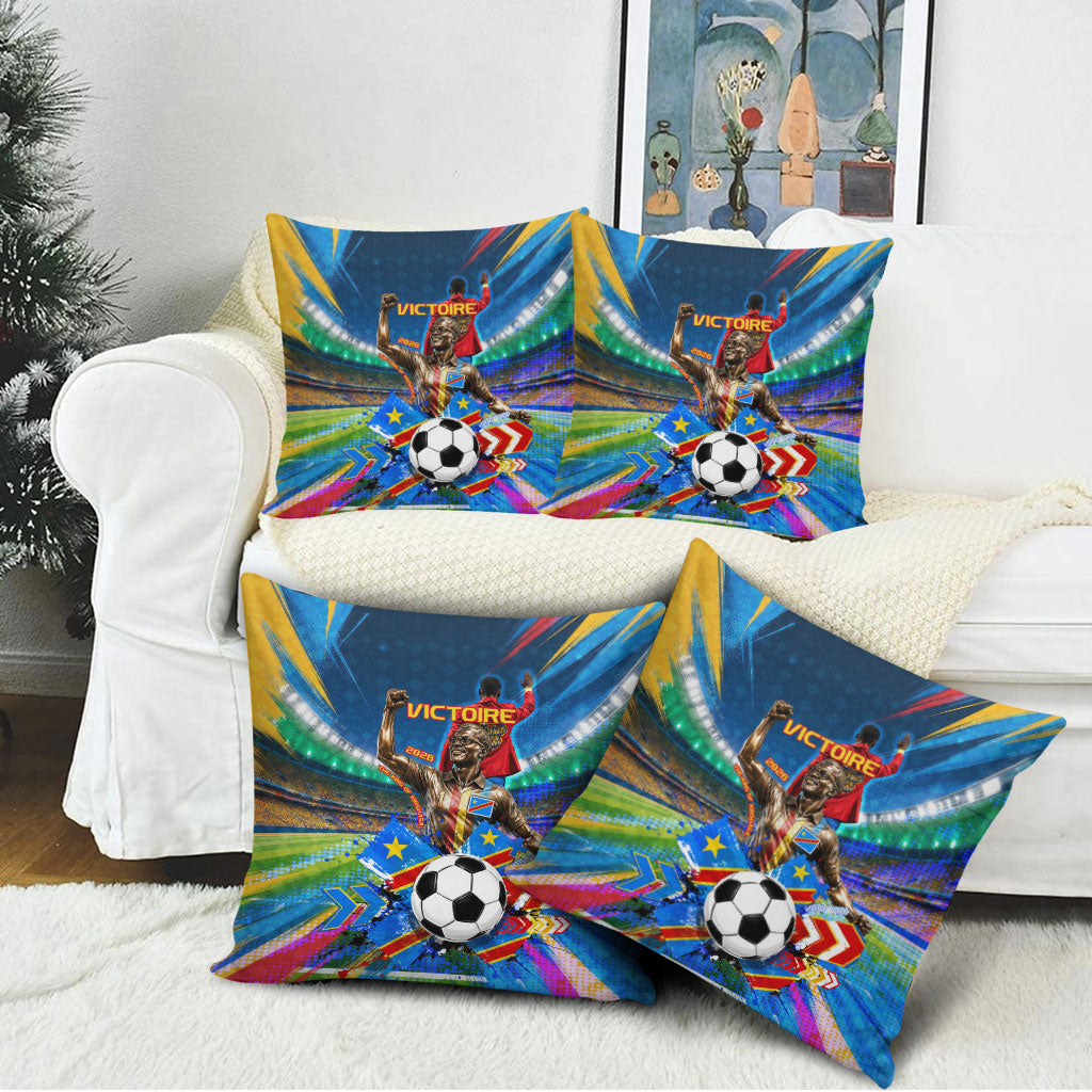 DR Congo Patrice Lumumba Pillow Cover Kinshasa Stadium Flag - King Of Kinshasa Football
