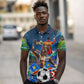 DR Congo Patrice Lumumba Polo Shirt Kinshasa Stadium Flag - King Of Kinshasa Football