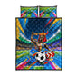 DR Congo Patrice Lumumba Quilt Bed Set Kinshasa Stadium Flag - King Of Kinshasa Football