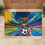 DR Congo Patrice Lumumba Rubber Doormat Kinshasa Stadium Flag - King Of Kinshasa Football