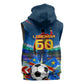 DR Congo Patrice Lumumba Sleeveless Hoodie Kinshasa Stadium Flag - King Of Kinshasa Football