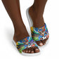 DR Congo Patrice Lumumba Slide Sandals Kinshasa Stadium Flag - King Of Kinshasa Football
