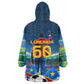 DR Congo Patrice Lumumba Wearable Blanket Hoodie Kinshasa Stadium Flag - King Of Kinshasa Football