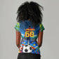 DR Congo Patrice Lumumba Women V-Neck T-Shirt Kinshasa Stadium Flag - King Of Kinshasa Football