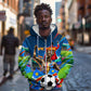 DR Congo Patrice Lumumba Zip Hoodie Kinshasa Stadium Flag - King Of Kinshasa Football