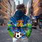 DR Congo Patrice Lumumba Zip Hoodie Kinshasa Stadium Flag - King Of Kinshasa Football