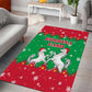 Christmas Burkina Faso Area Rug Snowflake Horses and Coat of Arms - African Pride