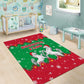 Christmas Burkina Faso Area Rug Snowflake Horses and Coat of Arms - African Pride