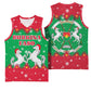 Christmas Burkina Faso Basketball Jersey Snowflake Horses and Coat of Arms - African Pride