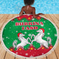 Christmas Burkina Faso Beach Blanket Snowflake Horses and Coat of Arms - African Pride