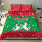 Christmas Burkina Faso Bedding Set Snowflake Horses and Coat of Arms - African Pride